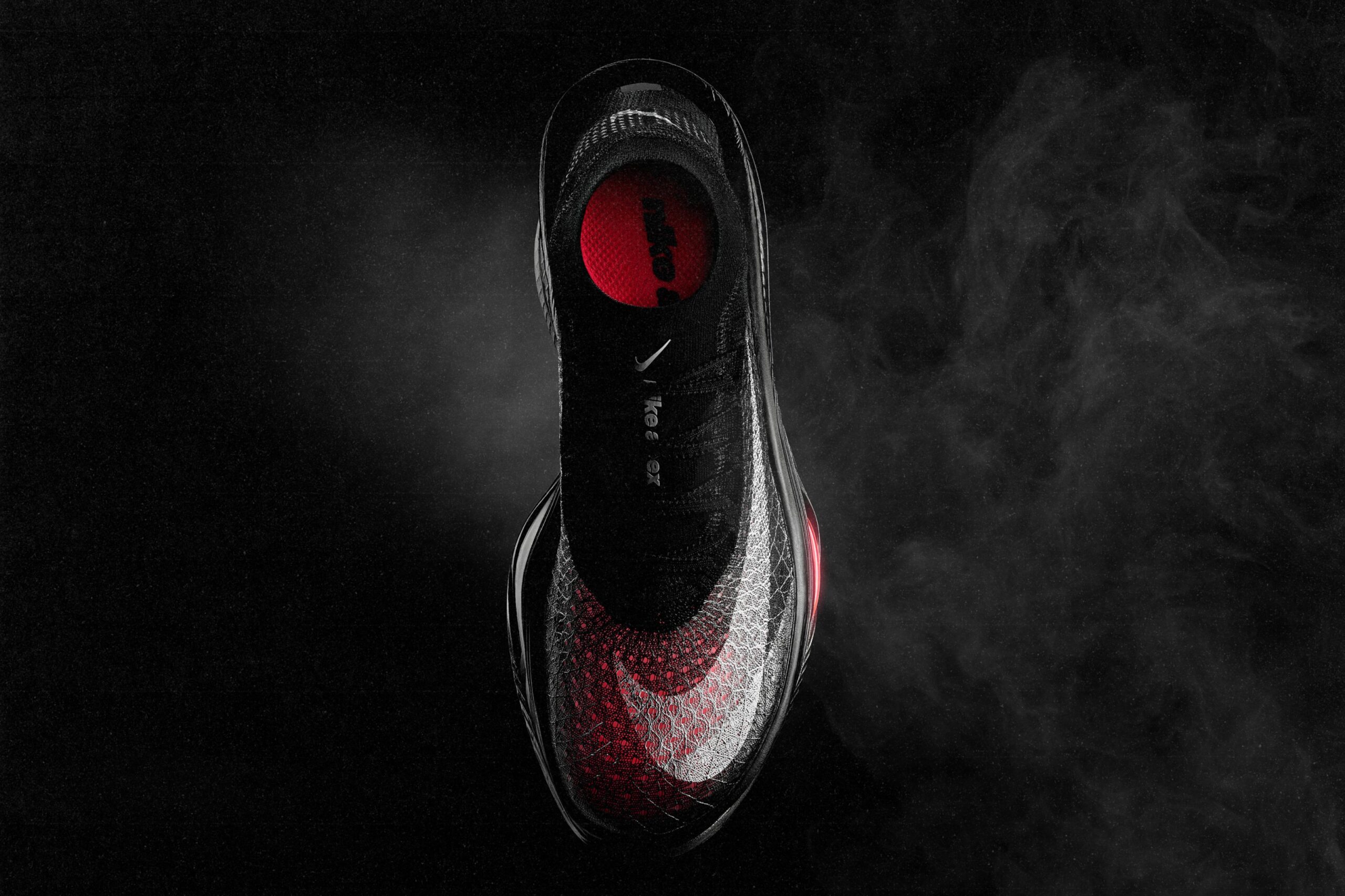 ナイキ エイペックスのFlyknit Xアッパーを上から見た写真